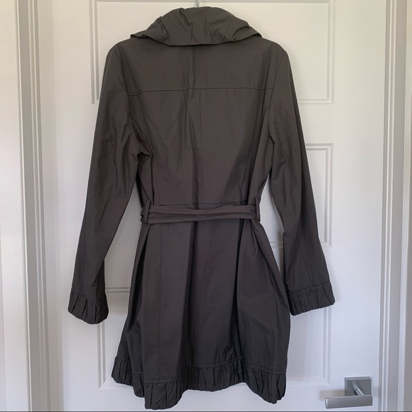 INC - Grey Belted Jacket with Ruffle detail - Size L - Picture 2 of 15